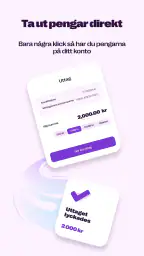 Banktjänster i Saldo-appen screenshot