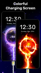 Batteriladdningsanimation screenshot