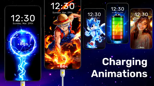 Batteriladdningsanimation screenshot