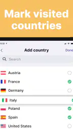 been: track visited countries screenshot