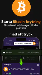Bitcoinbrytning (Kryptominer) screenshot