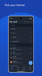 Bitwarden lösenordshanterare screenshot