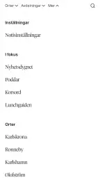 Blekinge Läns Tidning screenshot