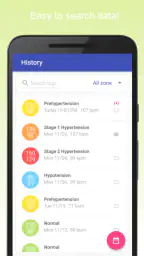 Blodtryck dagbok screenshot