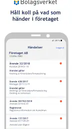 Bolagsverket – håll koll på di screenshot