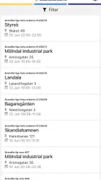 Brandfarliga arbeten screenshot