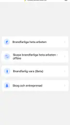 Brandfarliga arbeten screenshot