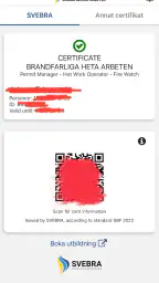 Brandfarliga arbeten screenshot