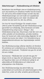 Brandfarliga arbeten screenshot