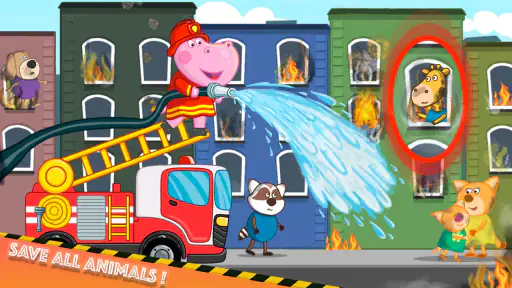 Brandman Hippo: Stadens hjälte screenshot