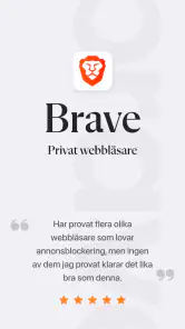 Brave: Webbläsare och Sökmotor screenshot
