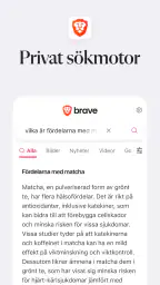 Brave: Webbläsare och Sökmotor screenshot
