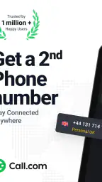 Call.com: 2nd Phone Number App screenshot