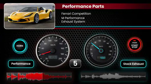 Car Engine Sounds - Gas Pedal screenshot