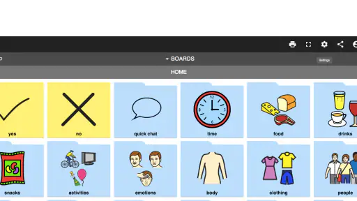 Cboard AAC screenshot