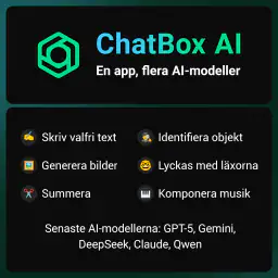 ChatBox – AI-chatt på svenska screenshot