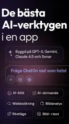 ChatOn – svensk AI-chattbot screenshot