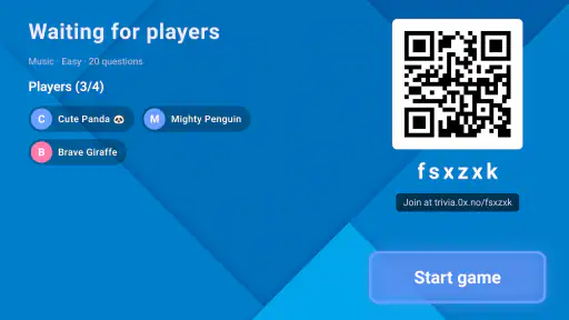 Couch Trivia Quiz party game screenshot