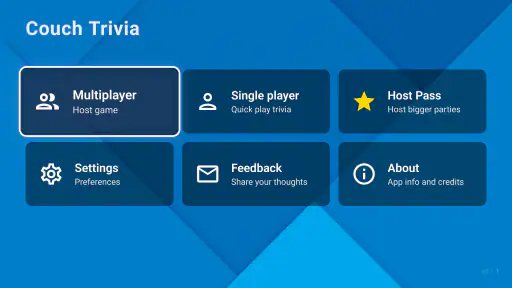 Couch Trivia Quiz party game screenshot