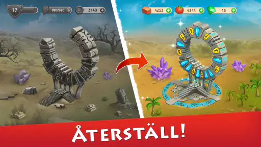 Cradle of Empires Match-3 Game screenshot