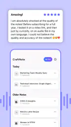 CraftNote – AI Note Taker screenshot