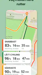 Cyclers: Cykelnavigation screenshot