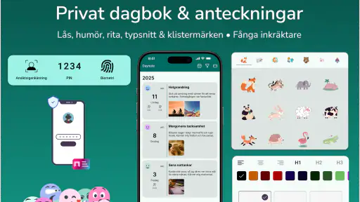 Dagbok: Krypterad anteckning screenshot