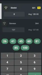 DARTS Scoreboard 2026 screenshot