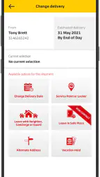 DHL Express Mobile screenshot