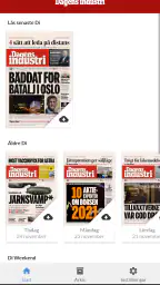 Di e-tidning - Dagens industri screenshot