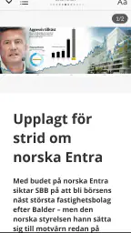 Di e-tidning - Dagens industri screenshot