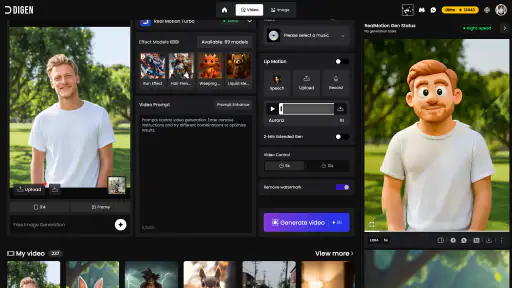 Digen: AI Video Generator screenshot