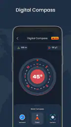 Digital kompass och väder screenshot
