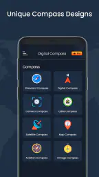 Digital kompass och väder screenshot