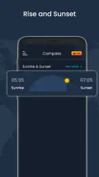 Digital kompass och väder screenshot