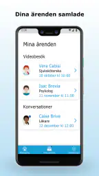 Digital mottagning screenshot