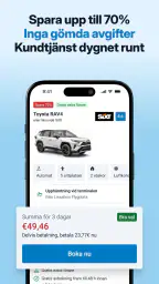 DiscoverCars.com -biluthyrning screenshot