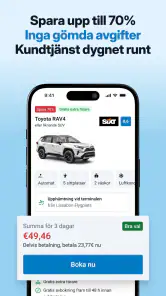DiscoverCars.com -biluthyrning screenshot