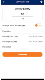 DSV DELIVERY screenshot