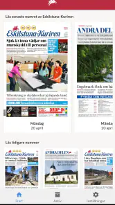 E-tidning Eskilstuna Kuriren screenshot