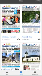 E-tidning Eskilstuna Kuriren screenshot