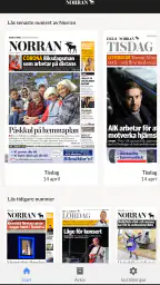 E-tidning Norran screenshot