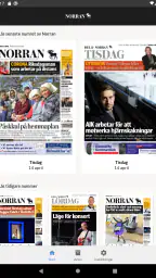 E-tidning Norran screenshot