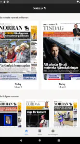 E-tidning Norran screenshot