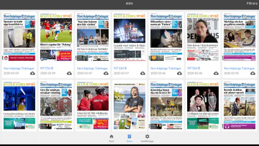 E-tidning NT screenshot