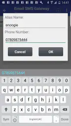 Email To SMS Gateway screenshot