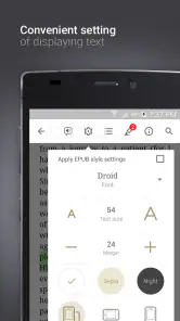 eReader Prestigio: Läsebok screenshot