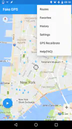 Fake GPS Joystick & Routes Go screenshot