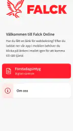 Falck Online screenshot