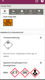 Farliga ämnen screenshot